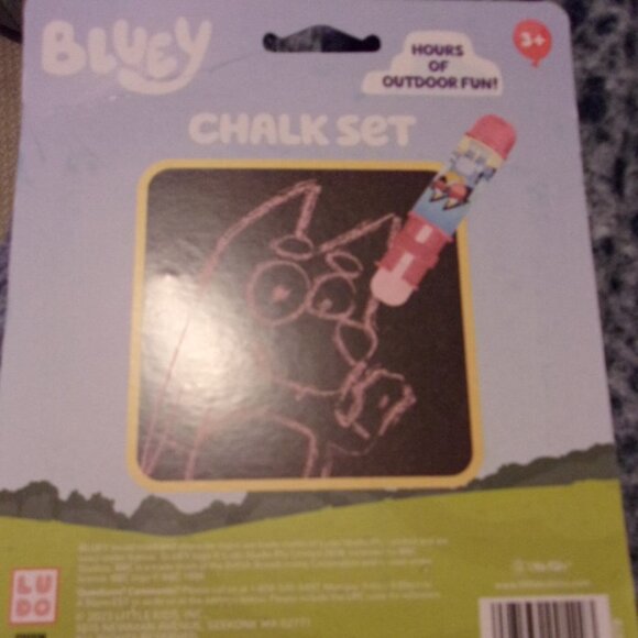 Bluey Chalk Set 3+ New - Picture 2 of 2